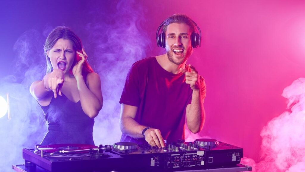 Jets de scène pour DJ