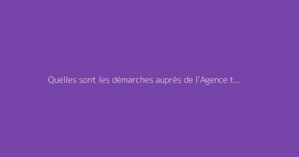 Quelles sont les démarches auprès de l’Agence technique des transports terrestres (ATTT) ?